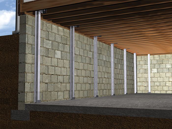 Bowing Foundation Wall Repairs in MA and NH Buckling Foundation Wall