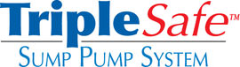 Sump pump system logo for our TripleSafe, available in areas like Lexington